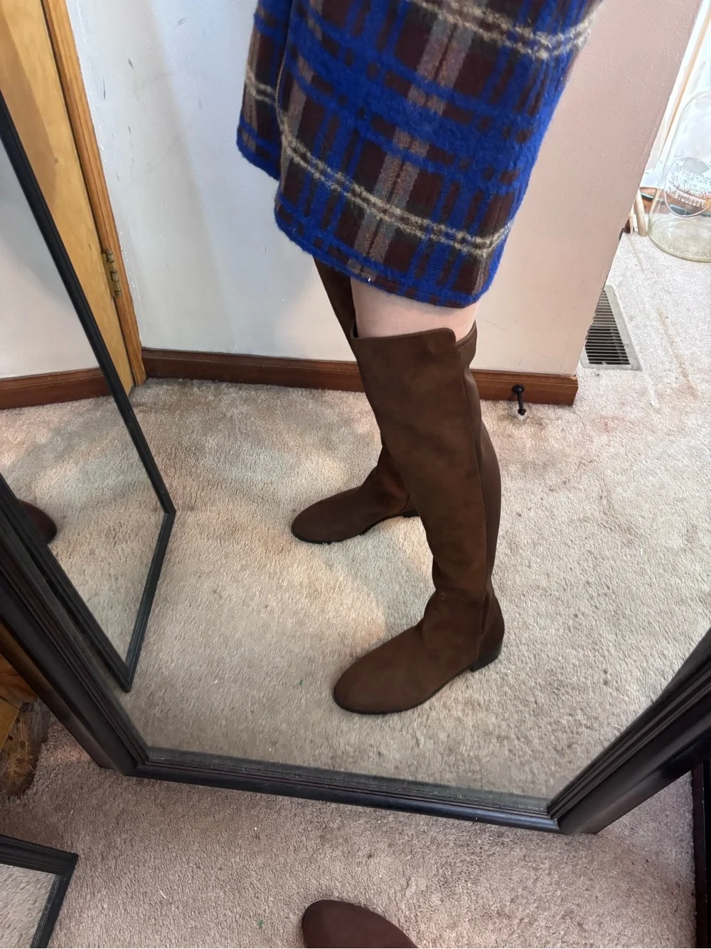 NWOT J Crew Factory Tall Riding Boots Chocolate Brown